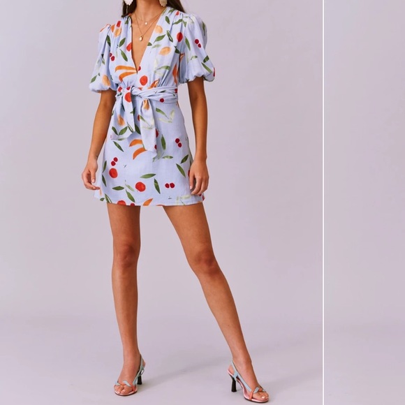 BNKR calypso ss mini dress black fruit bowl - Picture 5 of 6